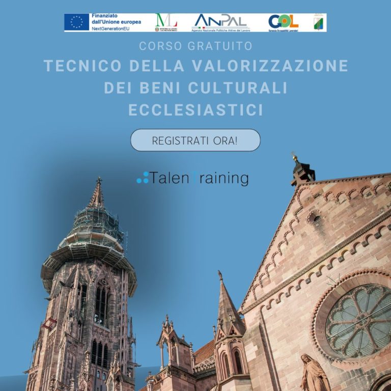 Tecnico della Valorizzazione dei Beni Culturali Ecclesiastici (Percorso 3 – 298 ore) – Corso Gratuito 1 TECNICO DELLA VALORIZZAZIONE DEI BENI CULTURALI ECCLESIASTICI