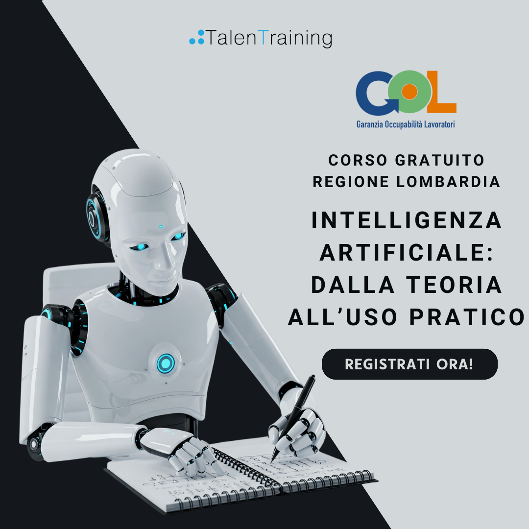 Intelligenza Artificiale: Dalla teoria all'Uso pratico (120 ore) - Corso Gratuito 1 ai dalla teoria alluso pratico