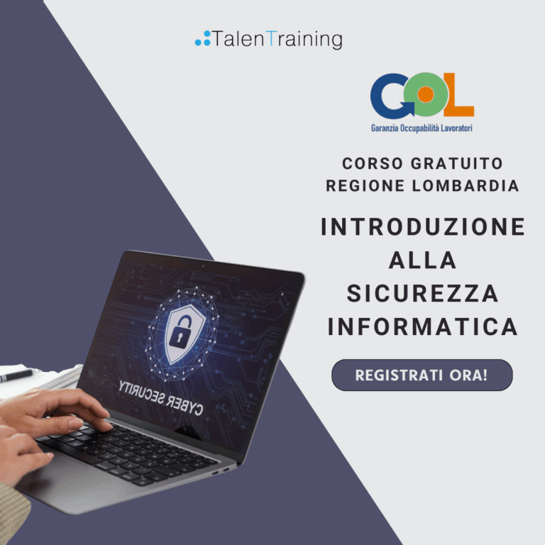 Introduzione alla Sicurezza Informatica, Corso Gratuito, Online, edizione del 16 dicembre 2025, riservato ai residenti nella Regione Lombardia 1 sicurezza informatica