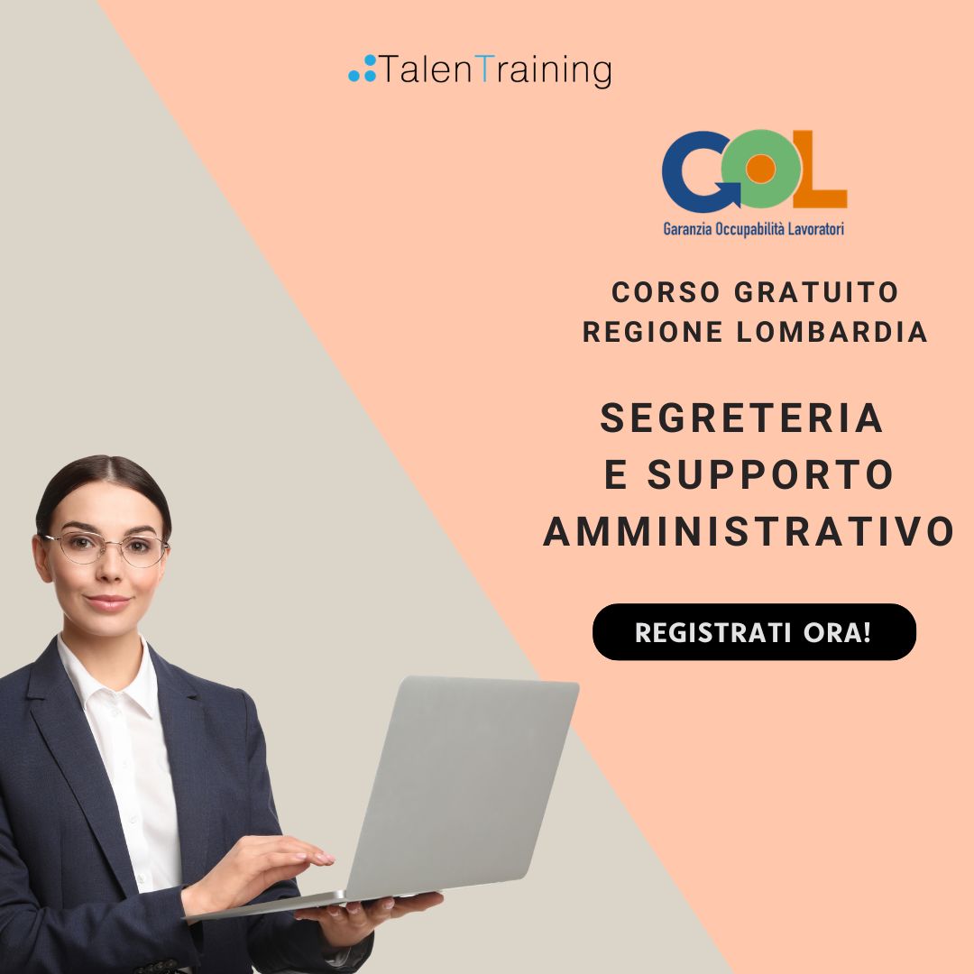 Segreteria e supporto amministrativo (80 ore) – Corso Gratuito 1 Segreteria e supporto amministrativo