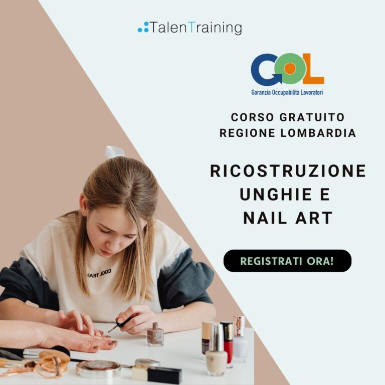 Ricostruzione Unghie e Nail Art, Corso Gratuito, riservato ai residenti nella Regione Lombardia (in presenza, a Cinisello Balsamo) 1 RICOSTRUZIONE UNGHIE E NAIL ART