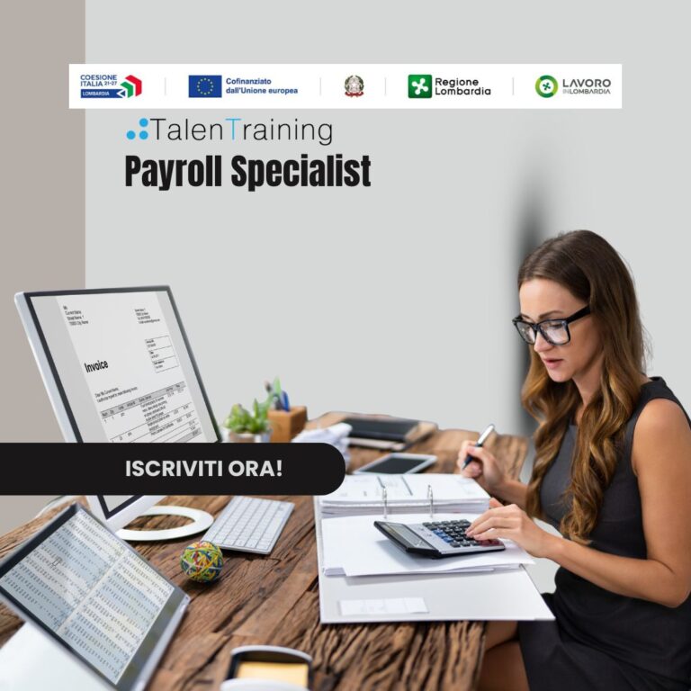 Payroll Specialist, Corso Gratuito riservato ai disoccupati della Regione Lombardia 1 PAYROLL SPECIALIST 1